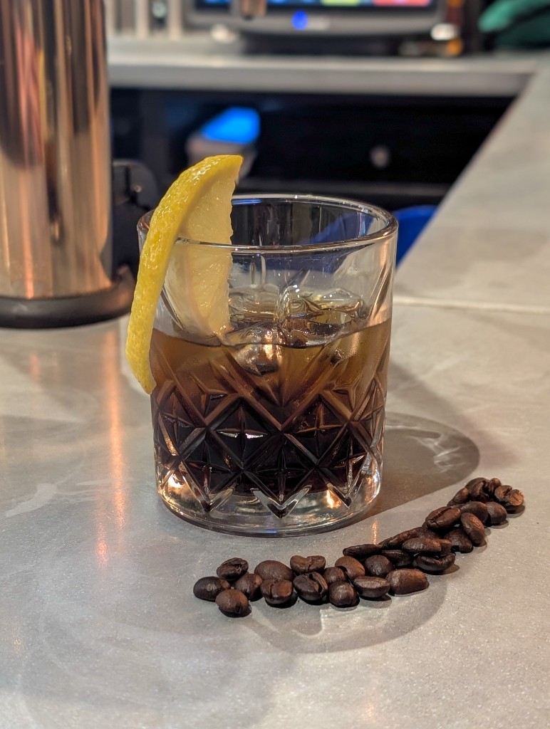 Black Russian cocktail
