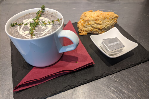 Soup and a scone